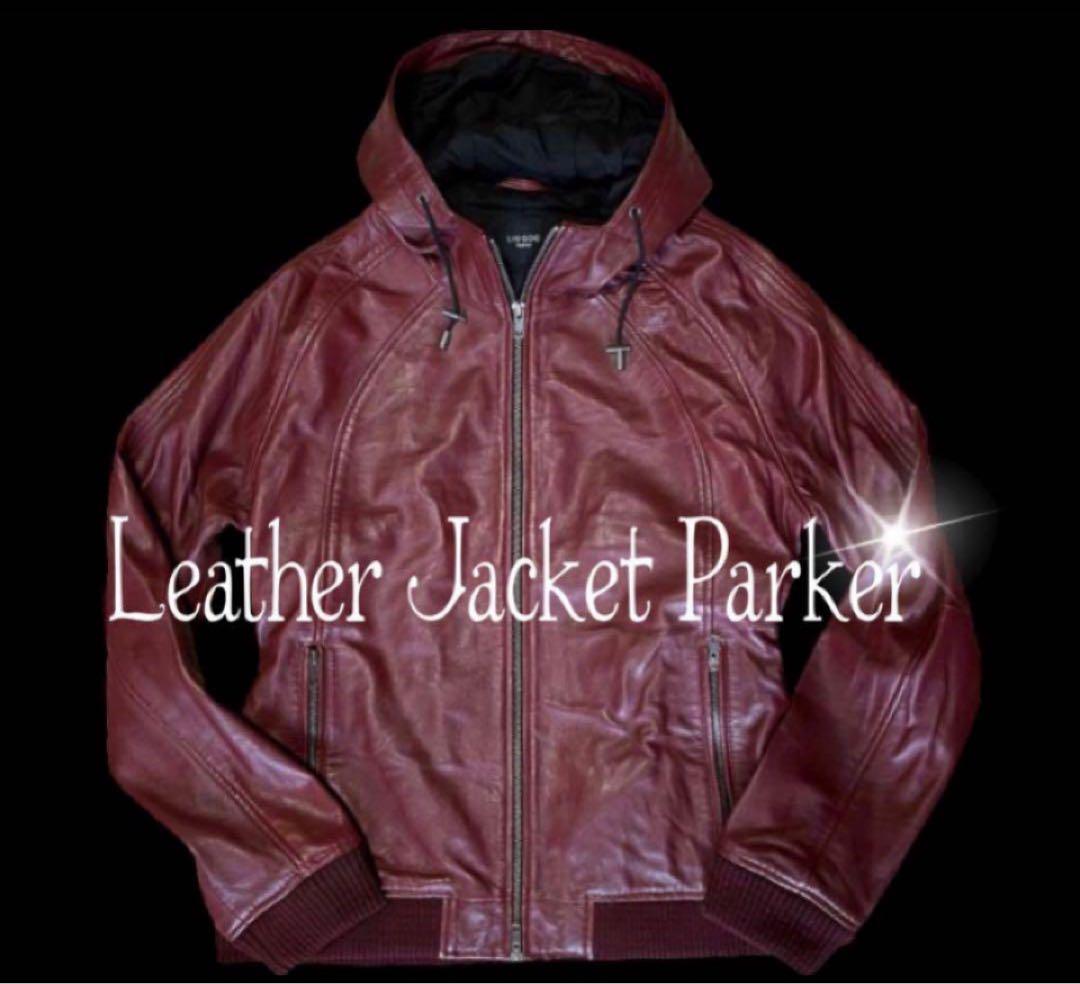 N*8様 ⭐️LIUGOO TOKYO⭐️ leather ⭐️ワインレッド☆L