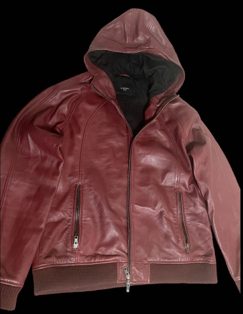 N*8様 ⭐️LIUGOO TOKYO⭐️ leather ⭐️ワインレッド☆L