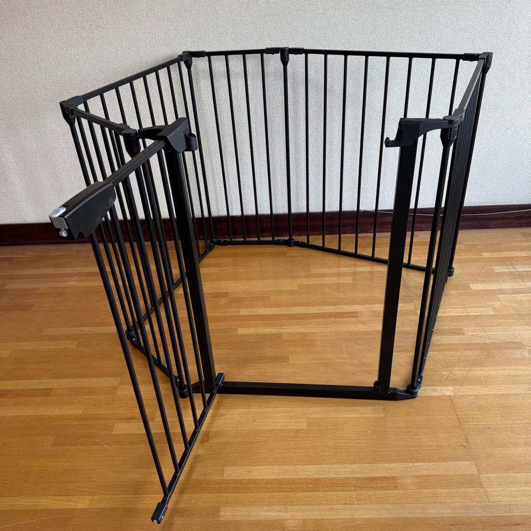 ペット用 折りたたみスチールサークル フェンス 扉付き