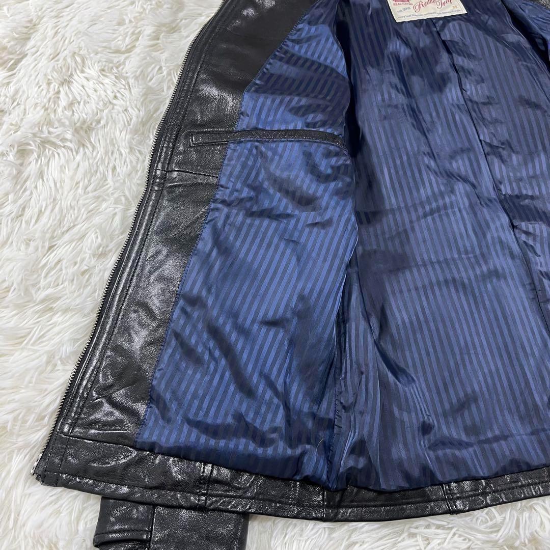 美品✨RATTLE TRAP シングルライダースジャケット　山羊革　Mサイズ