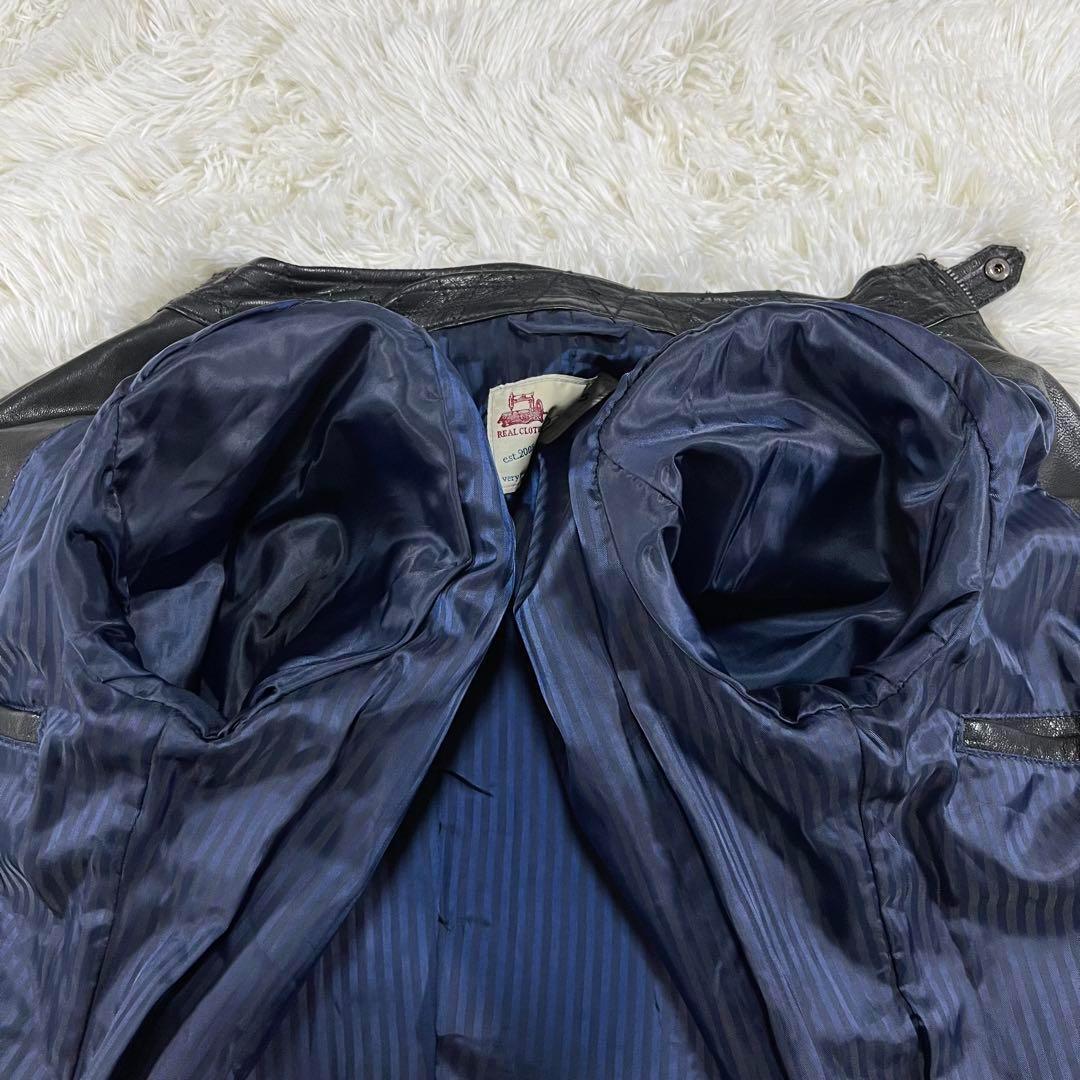 美品✨RATTLE TRAP シングルライダースジャケット　山羊革　Mサイズ