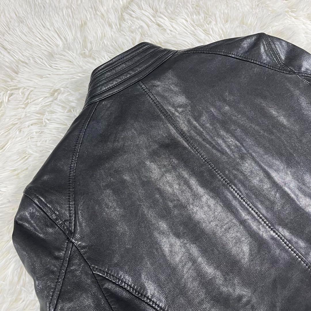 美品✨RATTLE TRAP シングルライダースジャケット　山羊革　Mサイズ