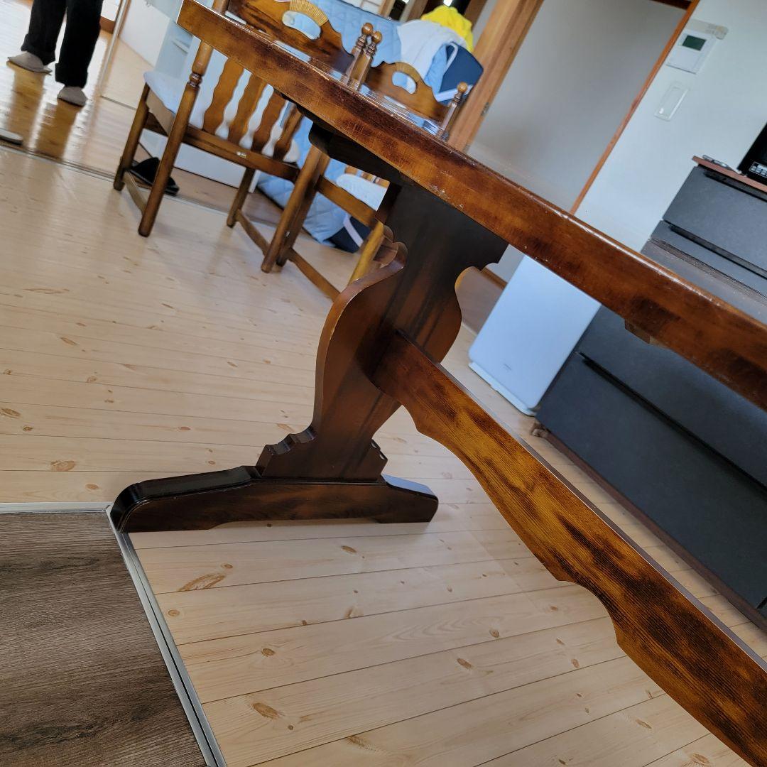 カリモク　ダイニングテーブルセット　椅子3脚