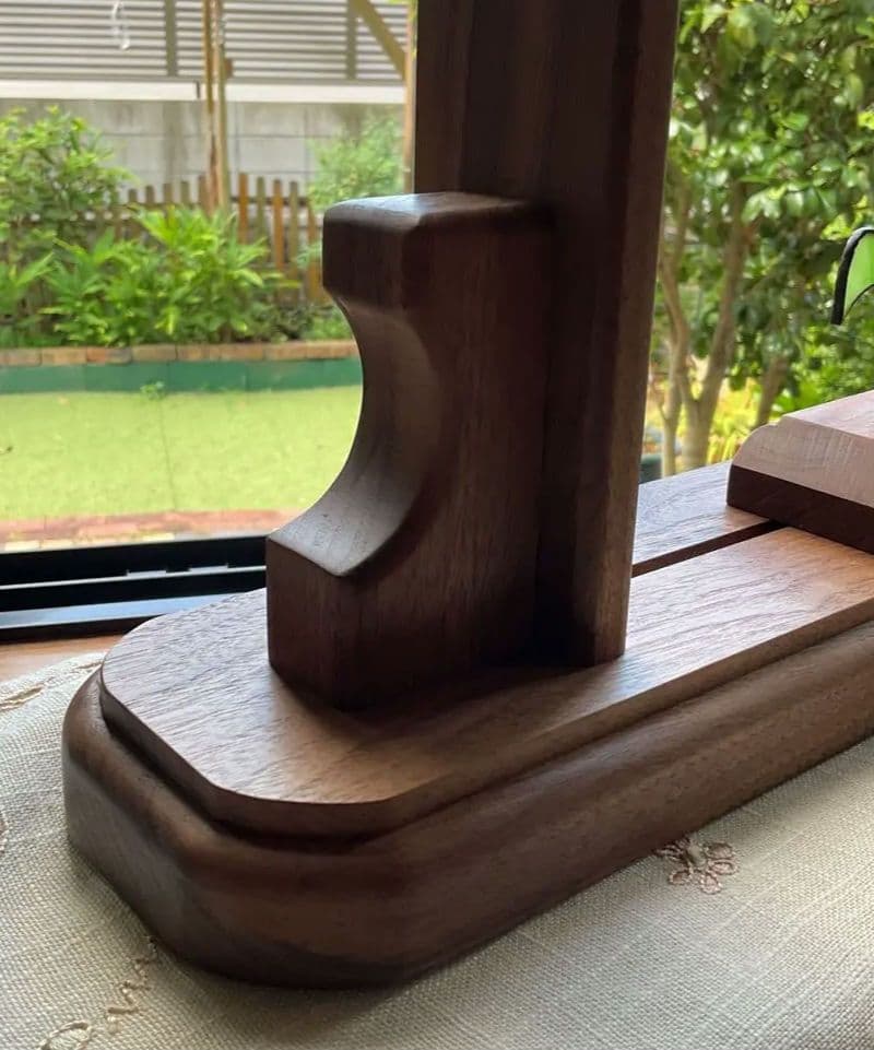 ステンドグラスパネル木台