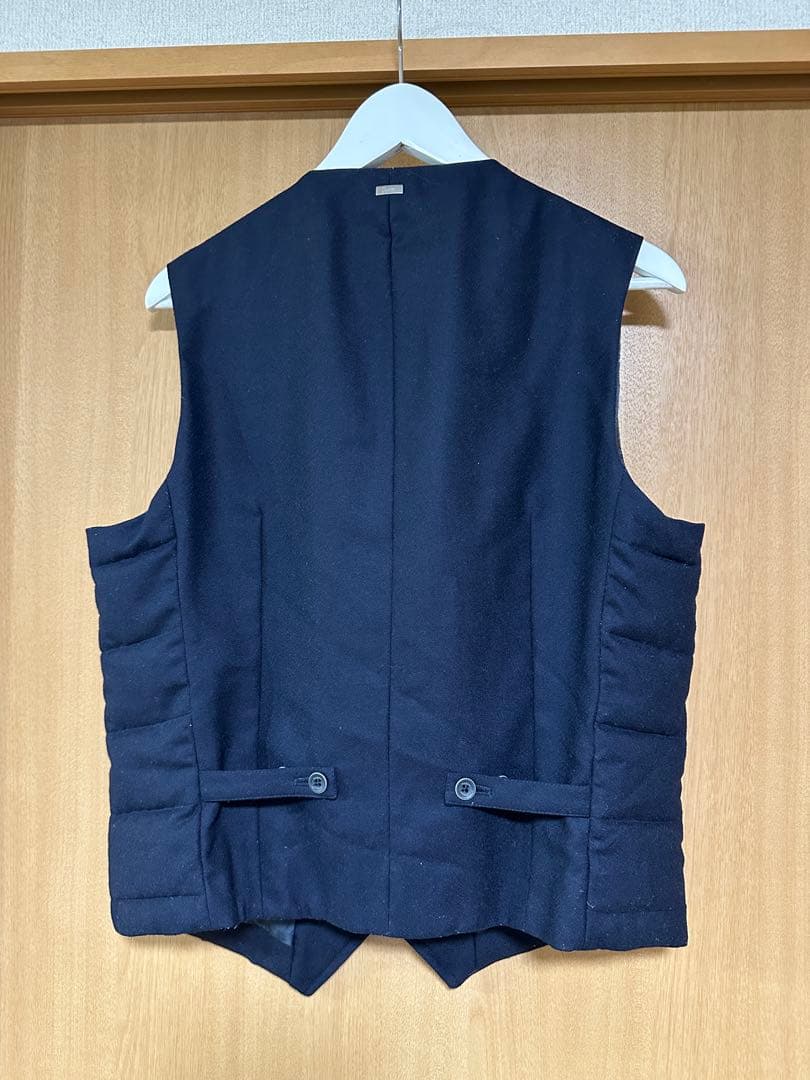 Herno ネイビー ダウンベスト ダブルブレスト