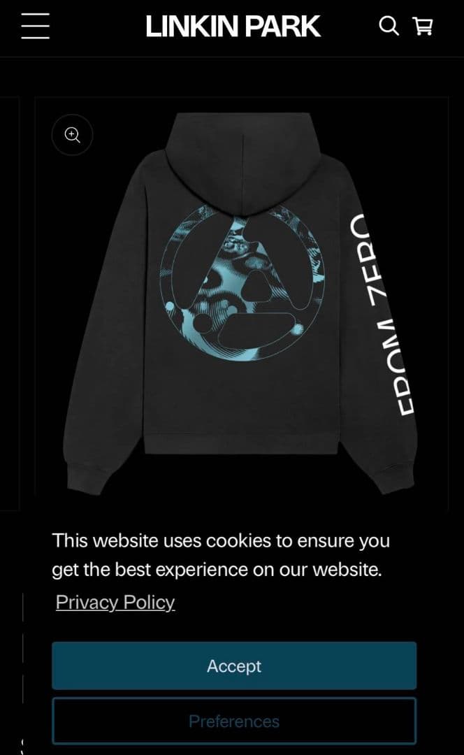 LINKIN PARK FROM　ZERO パーカー Lサイズ