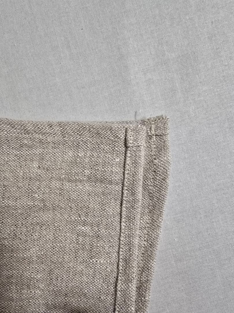 ミニバスタオル　オーガニック リネン　生成　染め無　大 フェイスタオル