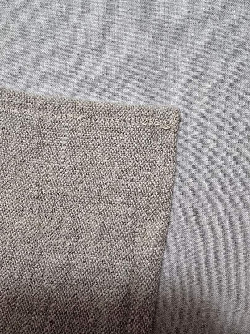 ミニバスタオル　オーガニック リネン　生成　染め無　大 フェイスタオル