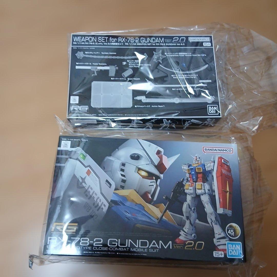 RG RX-78-2ガンダムver.2.0&武器セッ卜