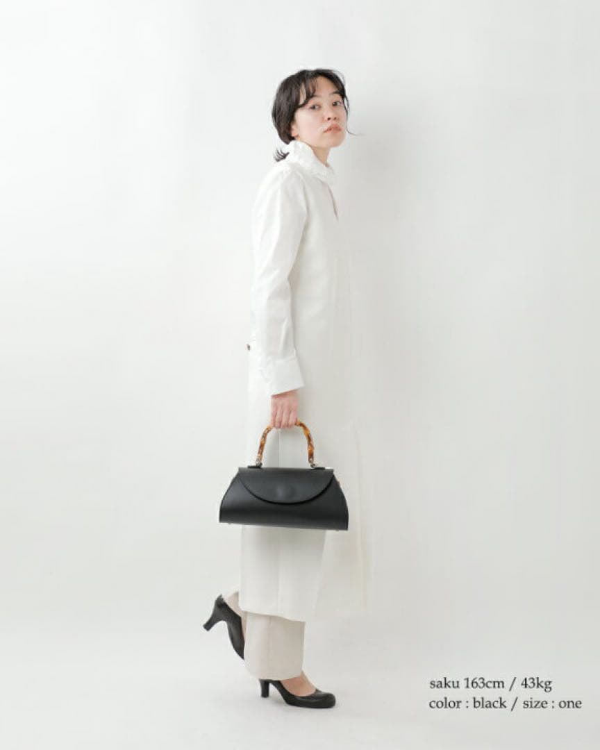 希少　AULENTTI オウレンティ バンブーハンドル レザー 2way 黒