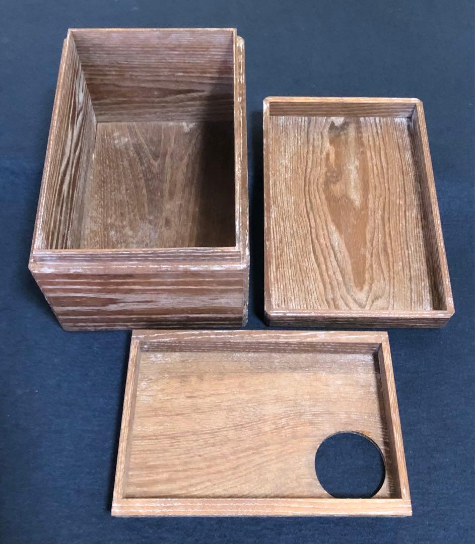 割引❗️《レ》桑茶箱 茶道具5点 仕覆付 指物師 仙水正之 元箱 251027う1