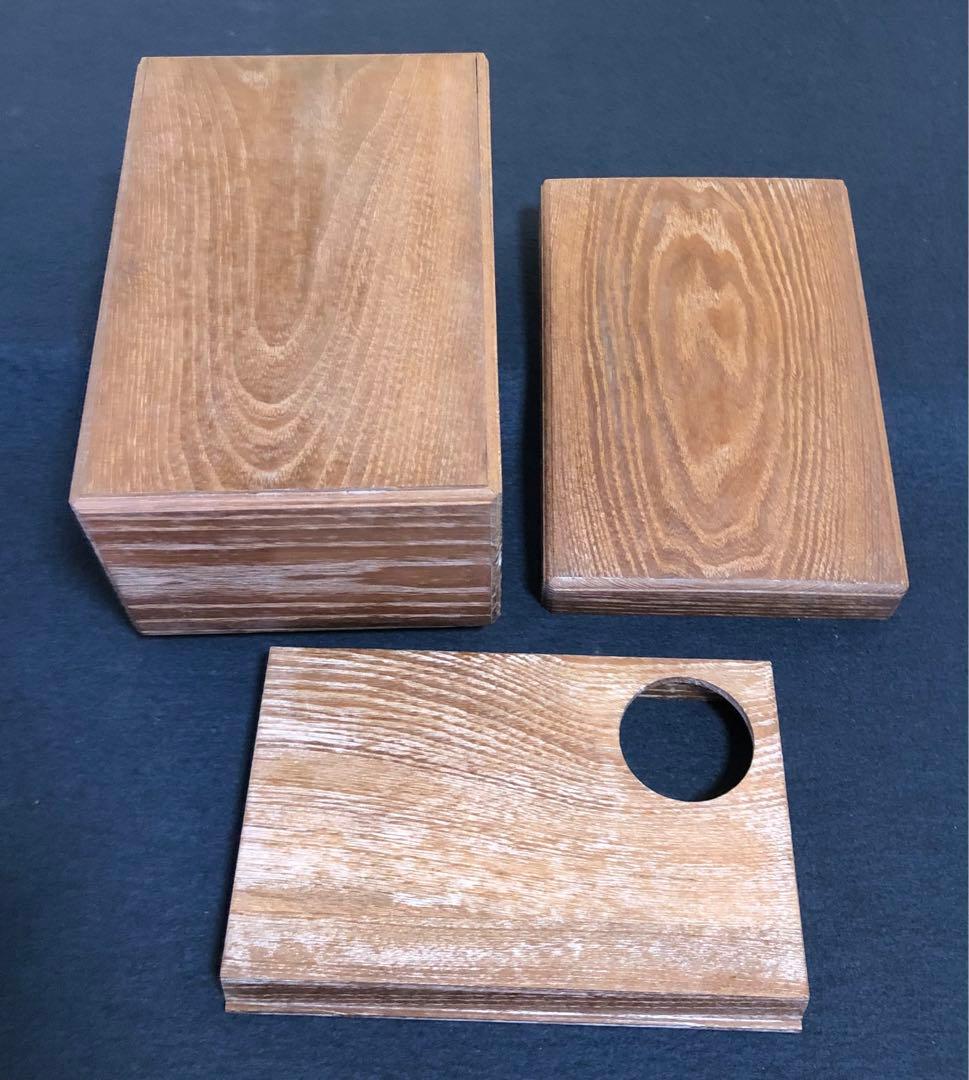 割引❗️《レ》桑茶箱 茶道具5点 仕覆付 指物師 仙水正之 元箱 251027う1