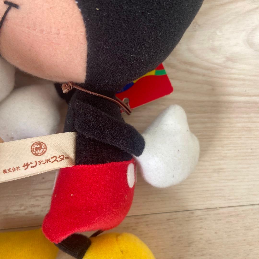 ディズニー　ミッキー ミニー　ぬいぐるみ　サンアンドスター　希少　レア　当時物
