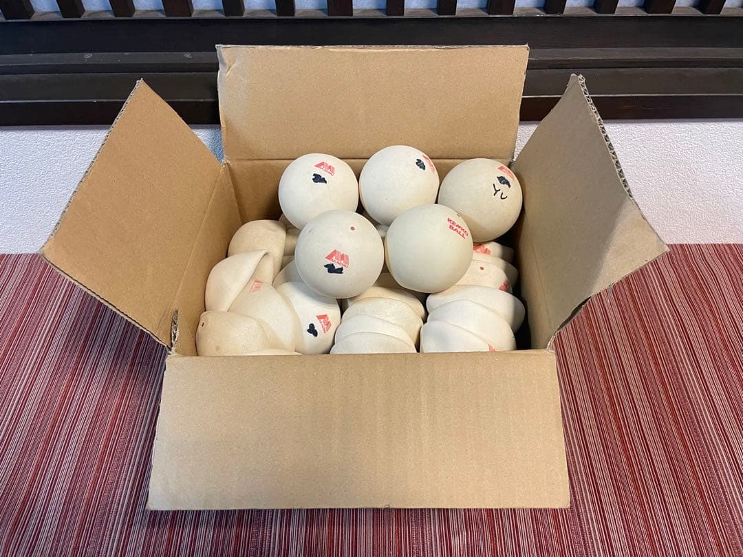 ソフトテニスボール赤M公認球