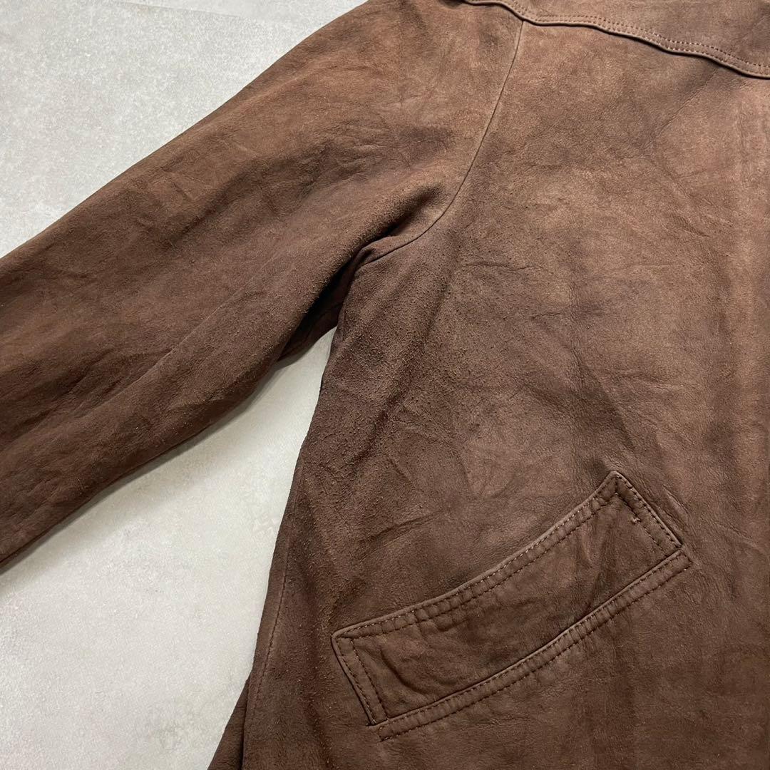 希少XL✨ポールスミス 羊革ラムスキン スウェードレザー シングルライダース