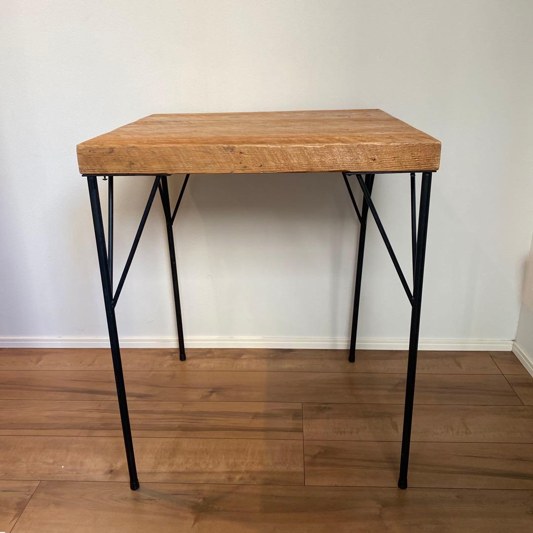 ‼️更に値下‼️お早めに★アンティーク古材テーブルアイアン脚カフェテーブル
