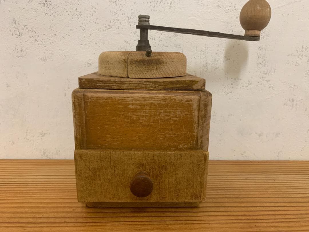 フランスアンティーク 木製 コーヒーミル　ハンドミル グラインダー オブジェ