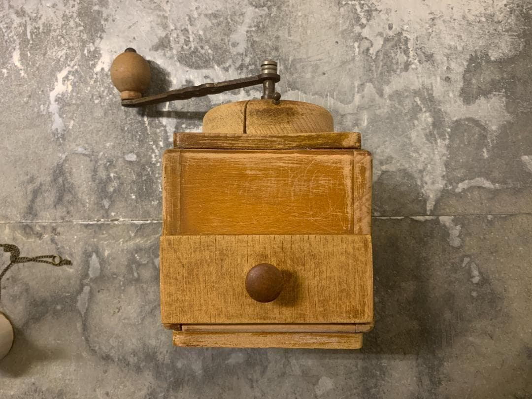 フランスアンティーク 木製 コーヒーミル　ハンドミル グラインダー オブジェ