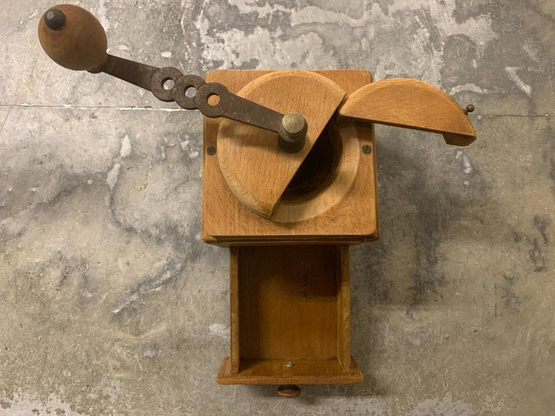 フランスアンティーク 木製 コーヒーミル　ハンドミル グラインダー オブジェ