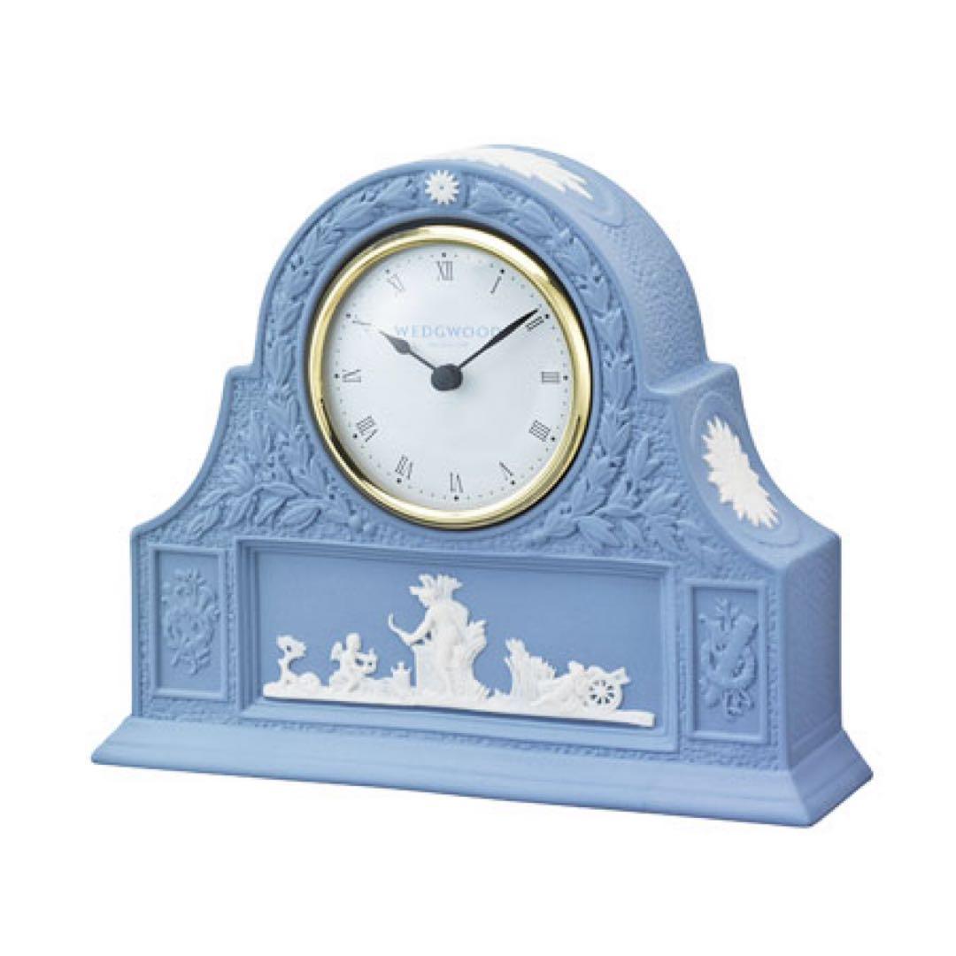 【新品未使用】 ジャスパー ペール ブルー マントルクロック