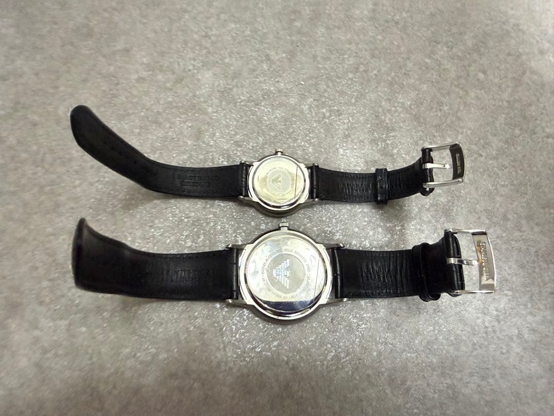 腕時計 ペア エンポリオアルマーニ AR-9113L AR-9113M シェル