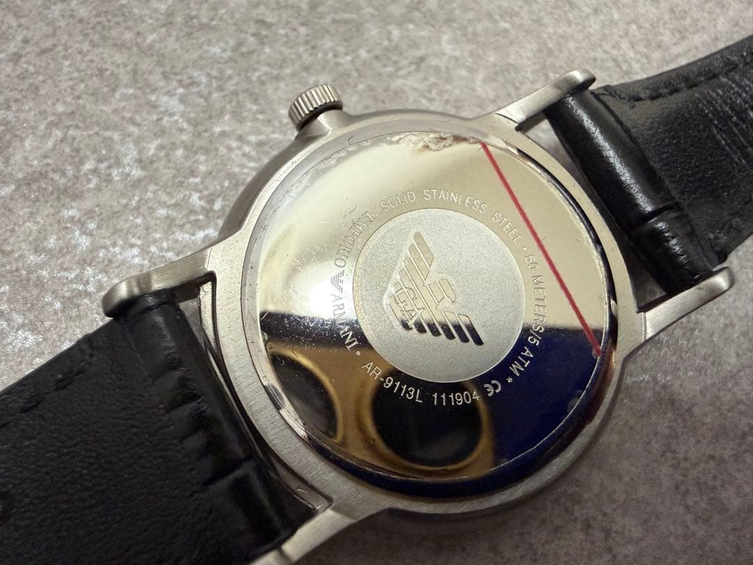 腕時計 ペア エンポリオアルマーニ AR-9113L AR-9113M シェル