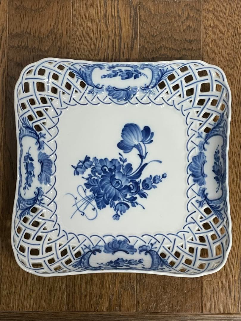 ロイヤルコペンハーゲン ブルーフラワー レースフラワー プレート