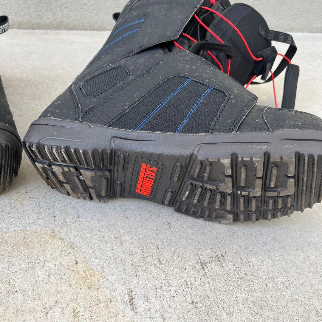 極上！超美品！！SALOMON スノーボードブーツ 黒/赤　一度のみ使用