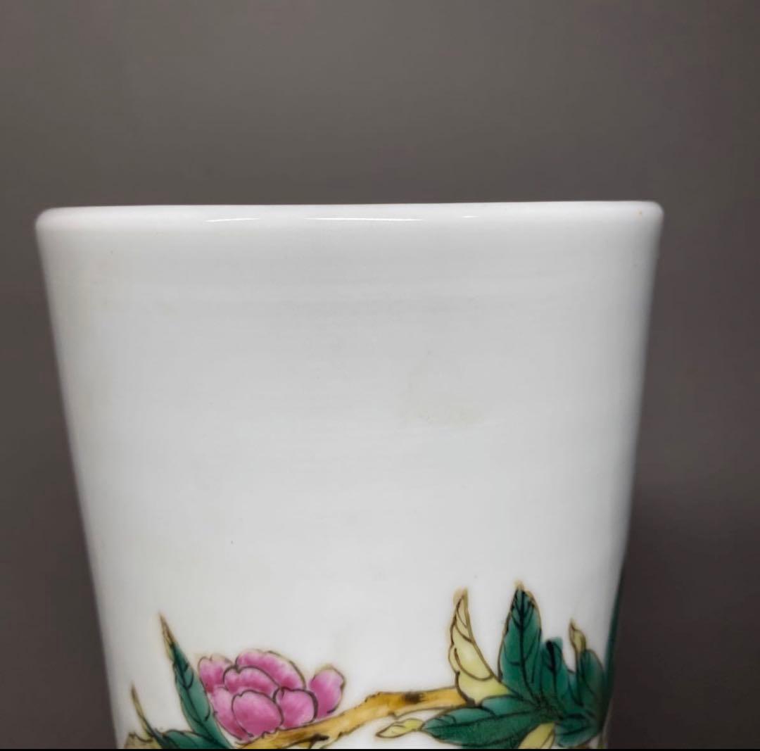 中国　景德鎮　大清乾隆年製　古玩　粉彩　花瓶　花器　サイズ 53㎝