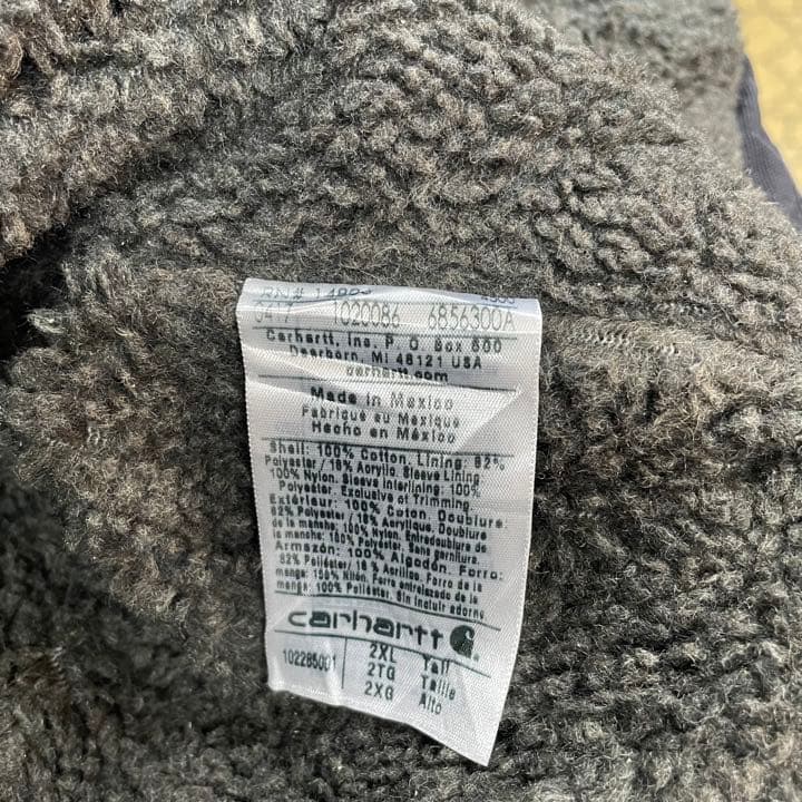 カーハート　バートレットジャケット　皮タグ　インナーボア　古着