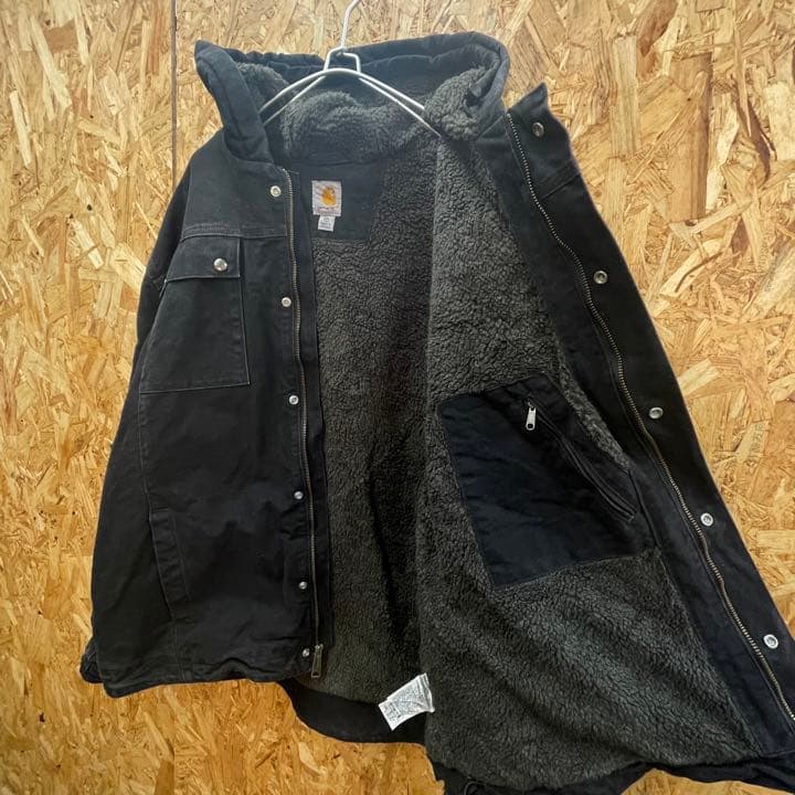 カーハート　バートレットジャケット　皮タグ　インナーボア　古着