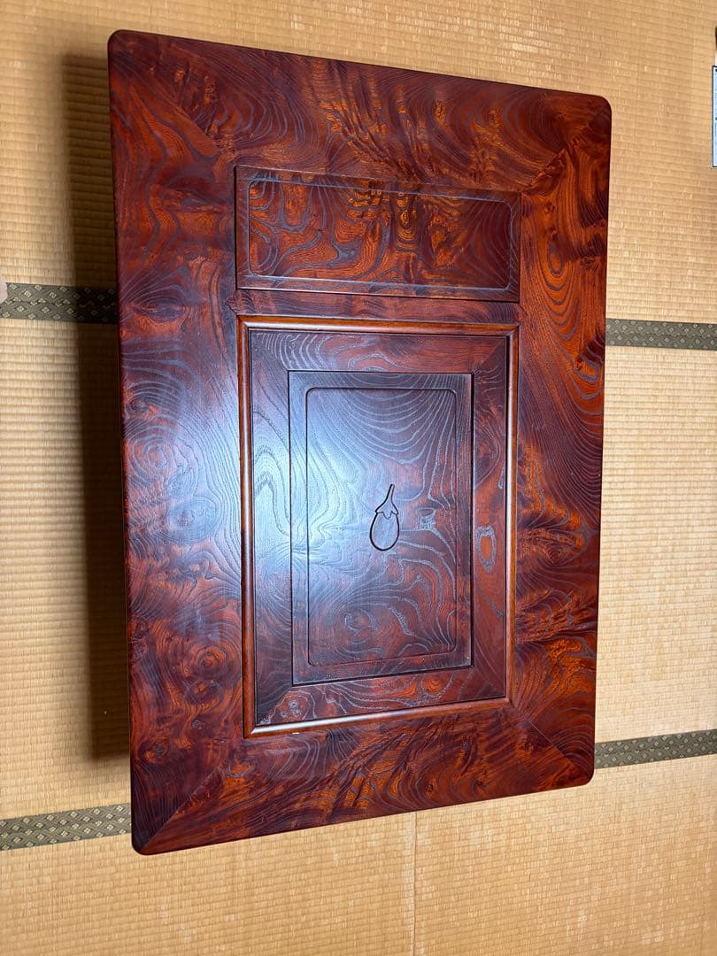 【未使用品】高級囲炉裏テーブル　古民家家具　工芸品　箱火鉢　座卓　送料込