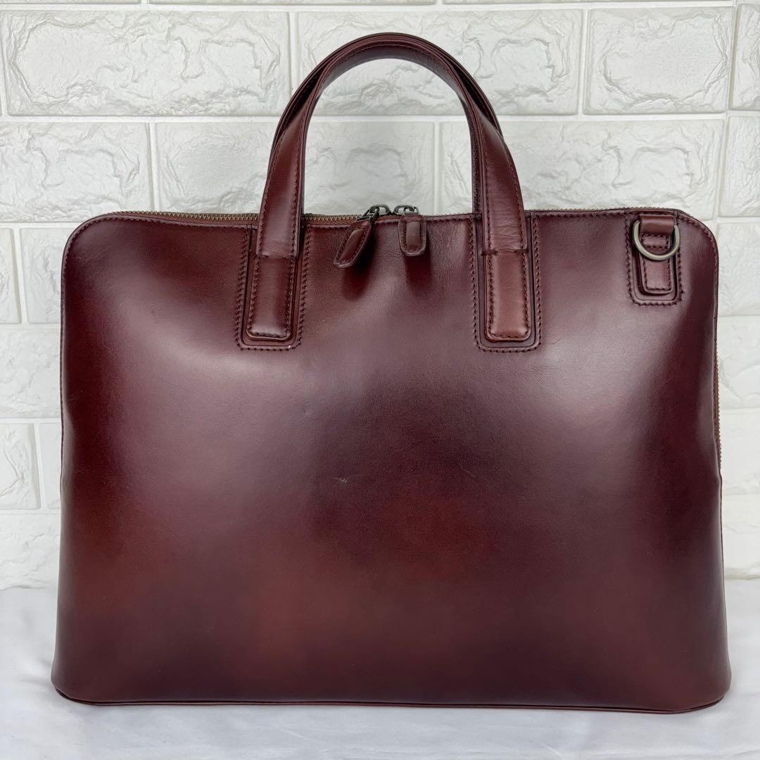 ✨極美品✨ マザーハウス アンティークスリムビジネスバッグ