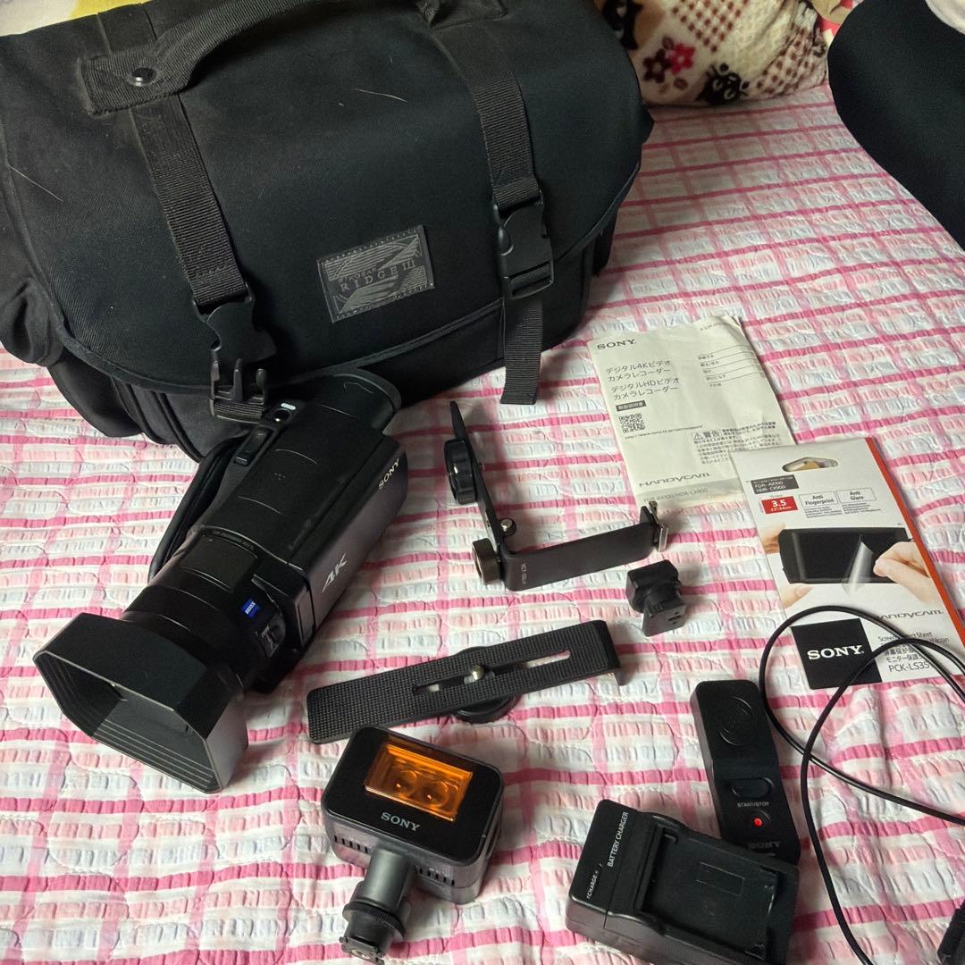 Sony 4K ビデオカメラ FDR-AX100