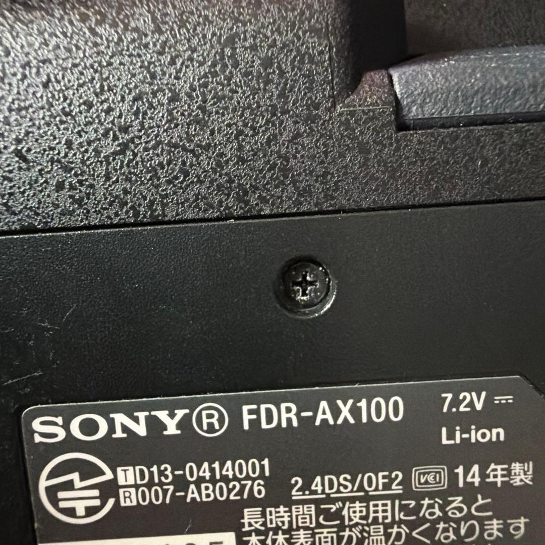 Sony 4K ビデオカメラ FDR-AX100