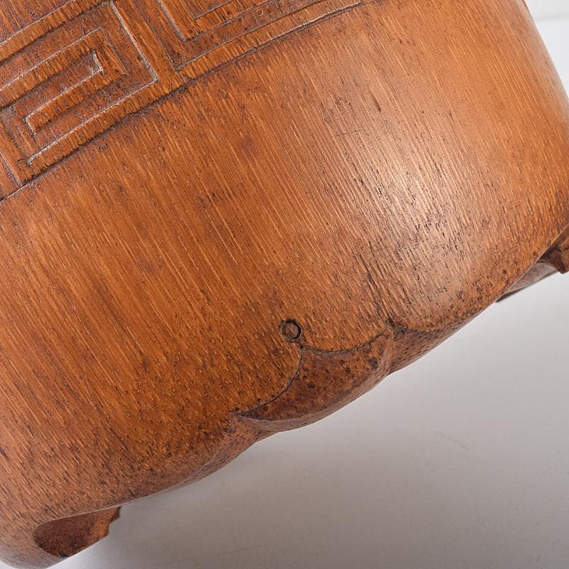 茶道具　中川竹仙作　竹根　持ち手付　抹茶器　茶碗など　六点一式　J　R8300B