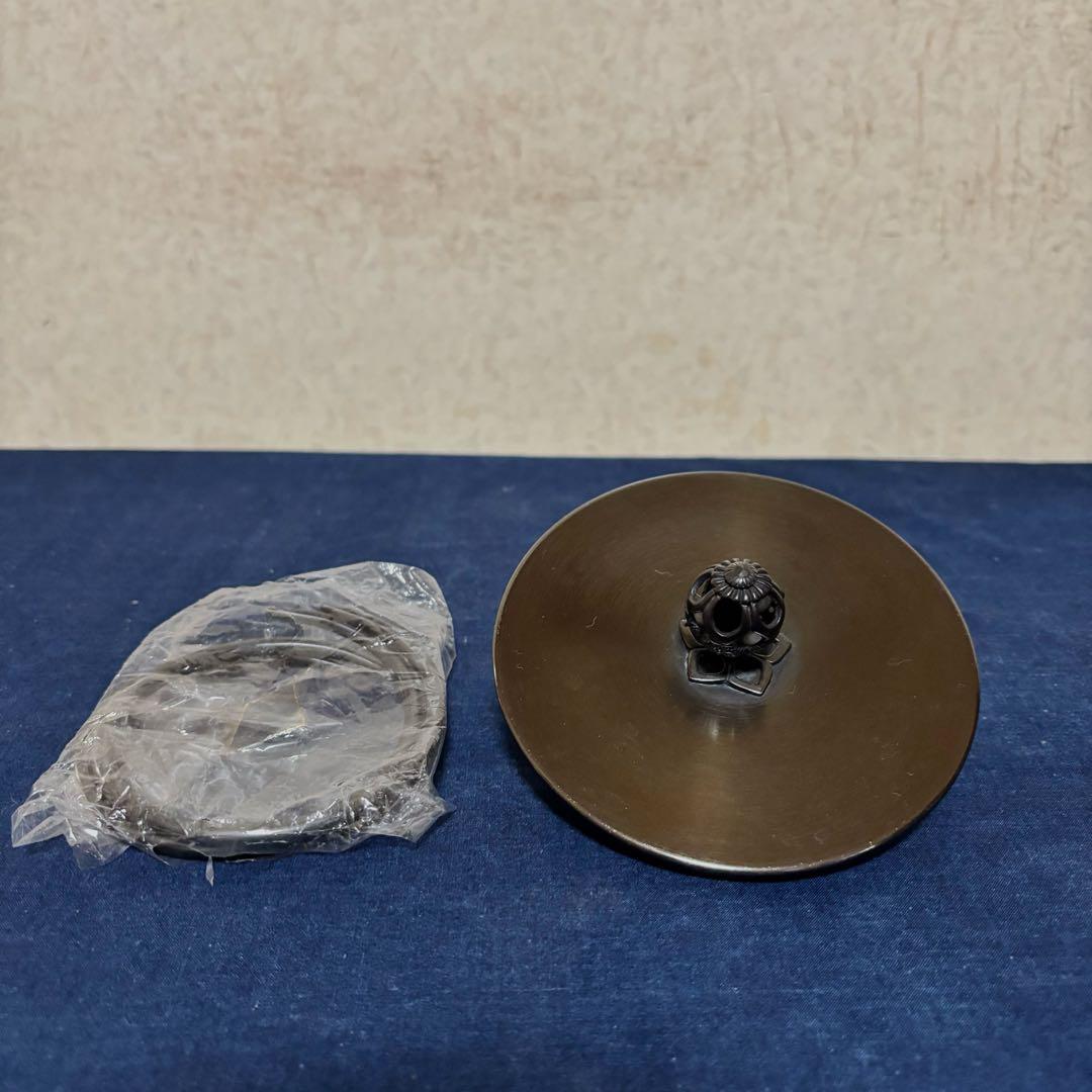 風炉 茶釜 電熱器 唐銅面取風炉 筒釜 野々田製電熱器 敷板 底瓦 茶道具