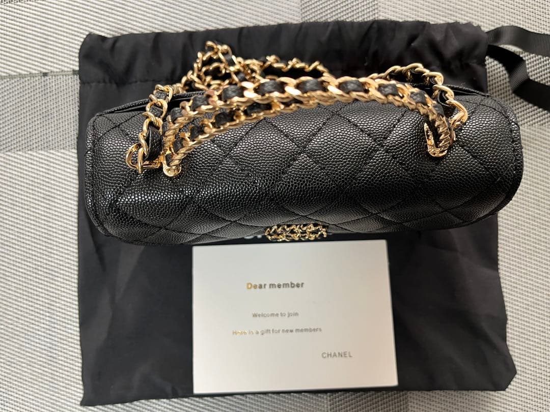 CHANEL ノベルティ キルティング ショルダーバッグ ゴールドチェーン