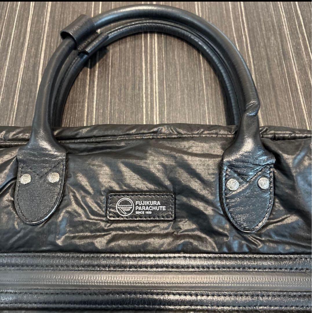 本日限定値下げシール×フジクラパラシュート　ビジネスバック　メンズ　ブラック