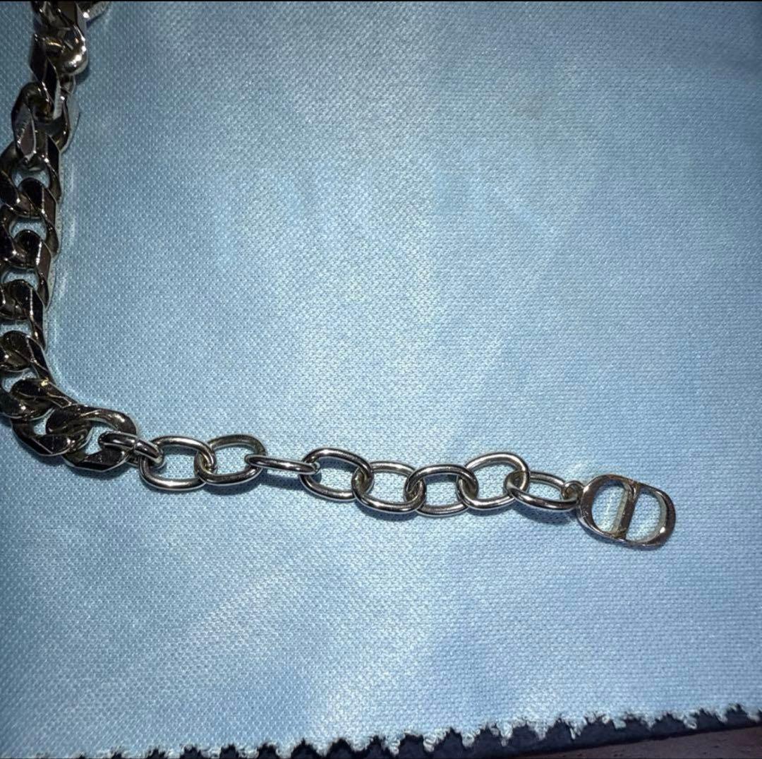Dior チェーンブレスレット クリスタル付き