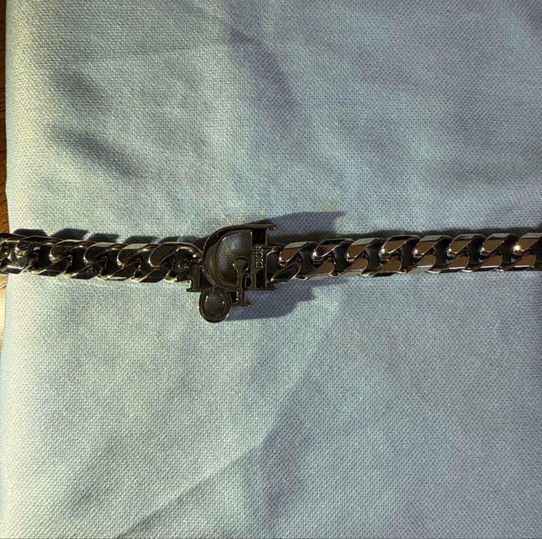 Dior チェーンブレスレット クリスタル付き