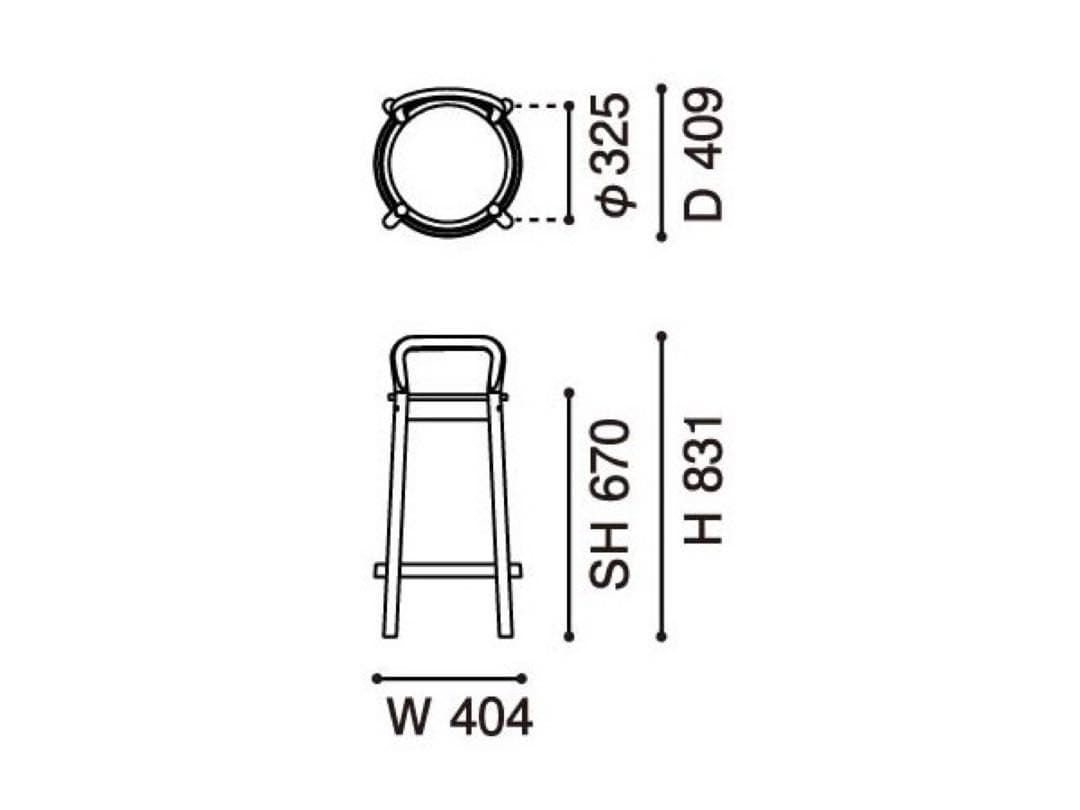 カリモクニュースタンダード　キャストール　ロータイプスツール　定価¥75,900