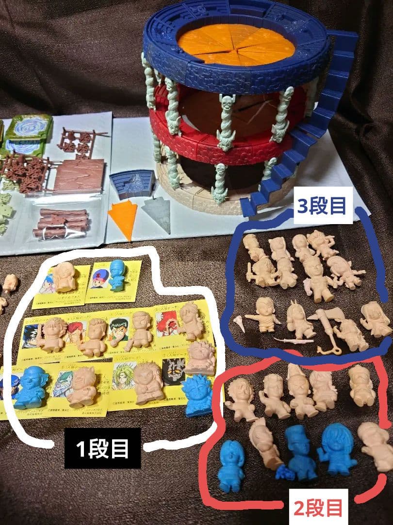 幽遊白書 森永 チョコスナック 人形 ジオラマ 3段別種 ほか大量セット