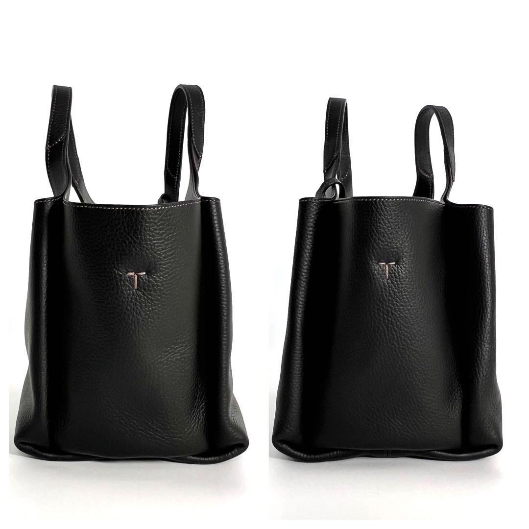 ほぼ未使用 トッズ Tタイムレス マイクロ ハンドバッグ ブラック 2way