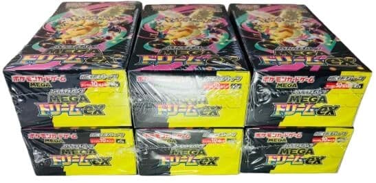 ポケモンカードゲーム MEGA ドリームEX 6boxシュリンク付き未開封