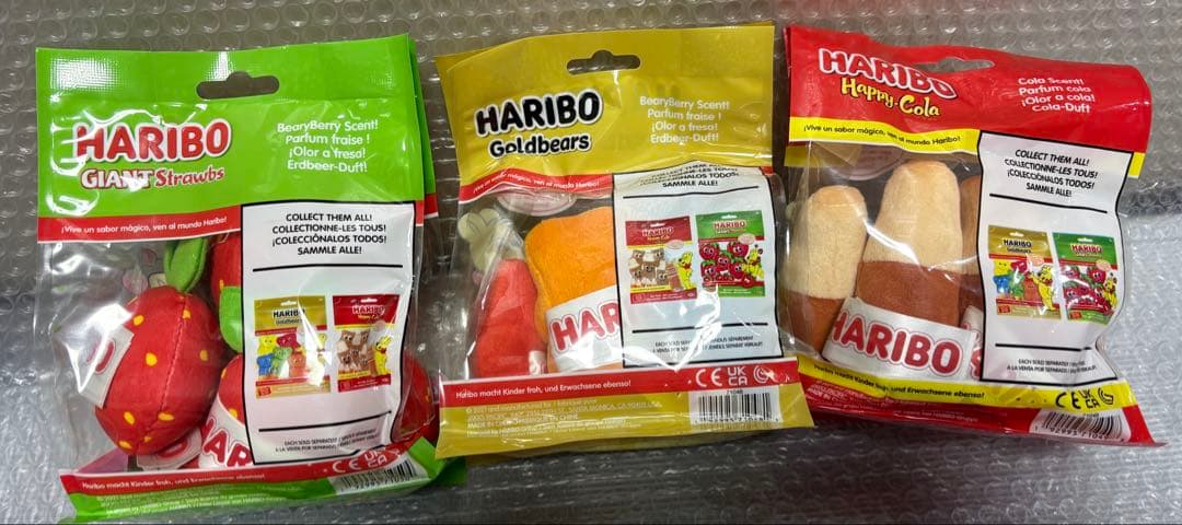 【希少品】HARIBO ぬいぐるみ6種とフィギュアセット7種　ハリボー　海外品