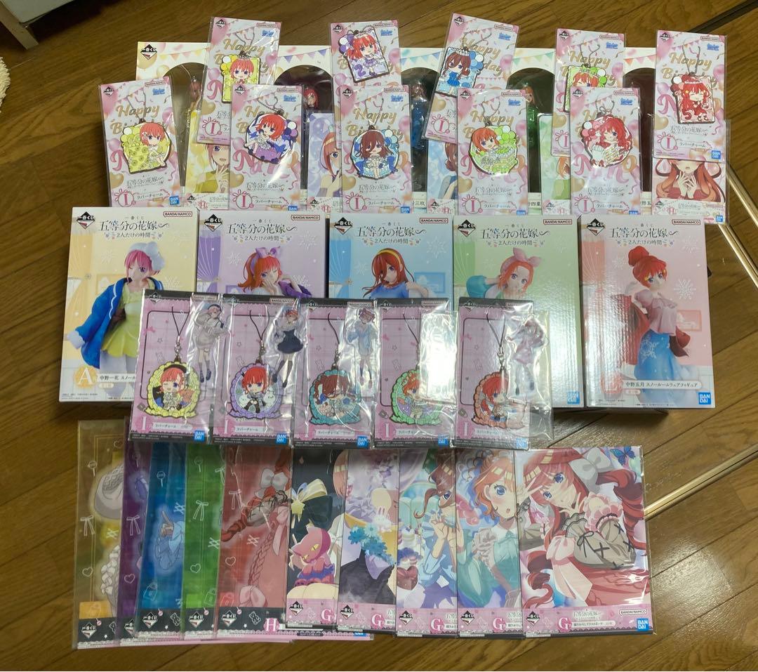 即発送　五等分の花嫁　フィギュア　一番くじ　一花　二乃　三玖　四葉　五月