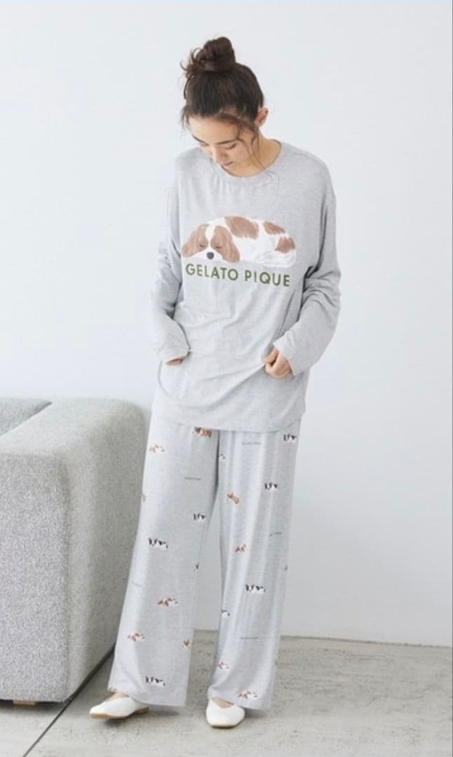 ジェラートピケ ルームウェア　キャバリア上下セット　　16-1