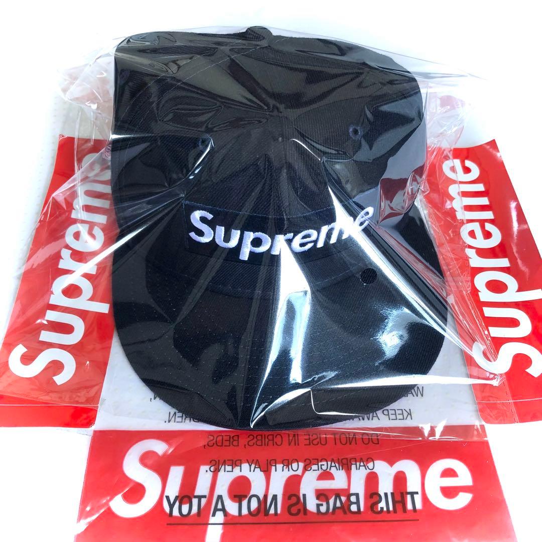 ⚠️1回使用美品⚠️Supreme ブラック ベースボールキャップ