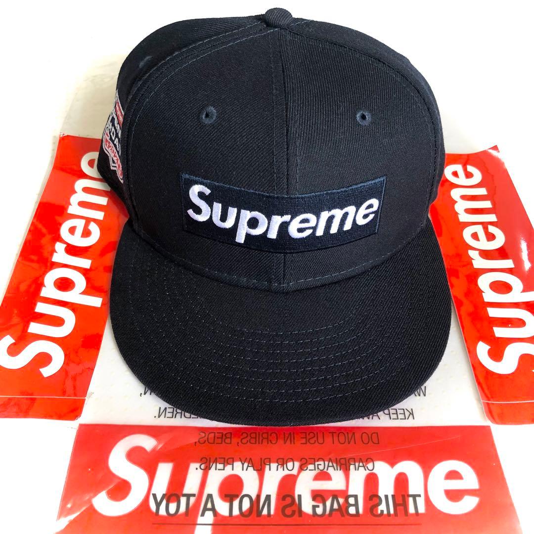 ⚠️1回使用美品⚠️Supreme ブラック ベースボールキャップ